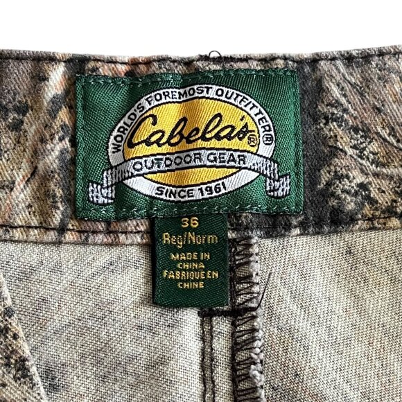 Cabela’s Mossy Oak Brush Cargo Camo Hunting Pants Size 36 Mens Outdoor Gear - Picture 8 of 15